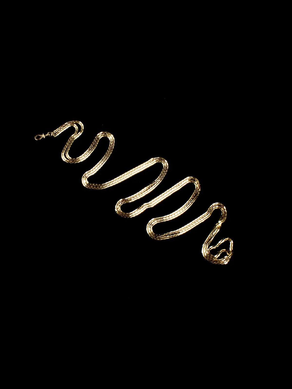 Antique 9ct Gold Guard Chain Necklace, 40.29 grams
