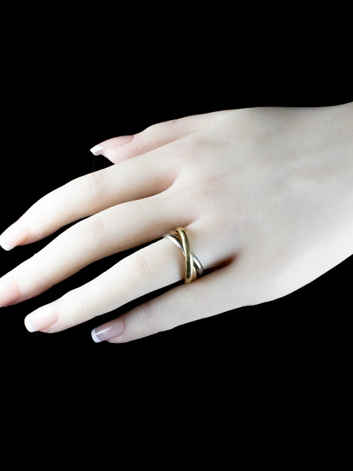 18ct Gold Three Band Russian Wedding Ring, 10grams
