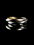 18ct Gold Three Band Russian Wedding Ring, 10grams