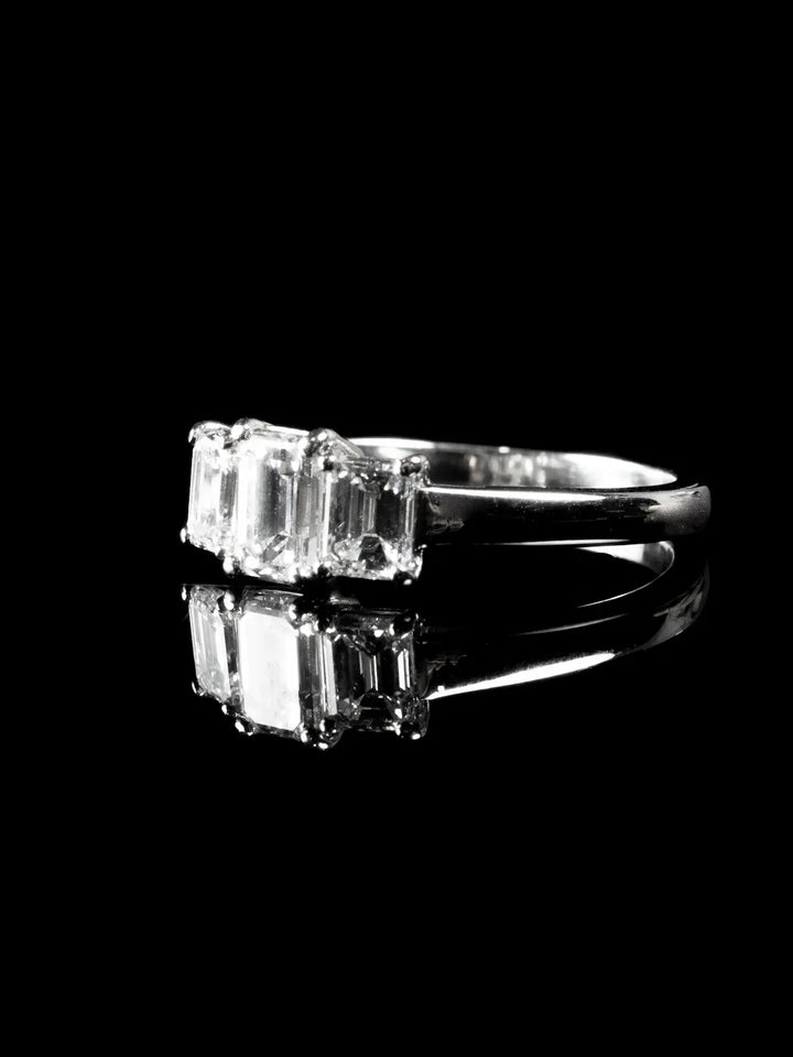 Platinum Three Stone 1.41ct Diamond Ring
