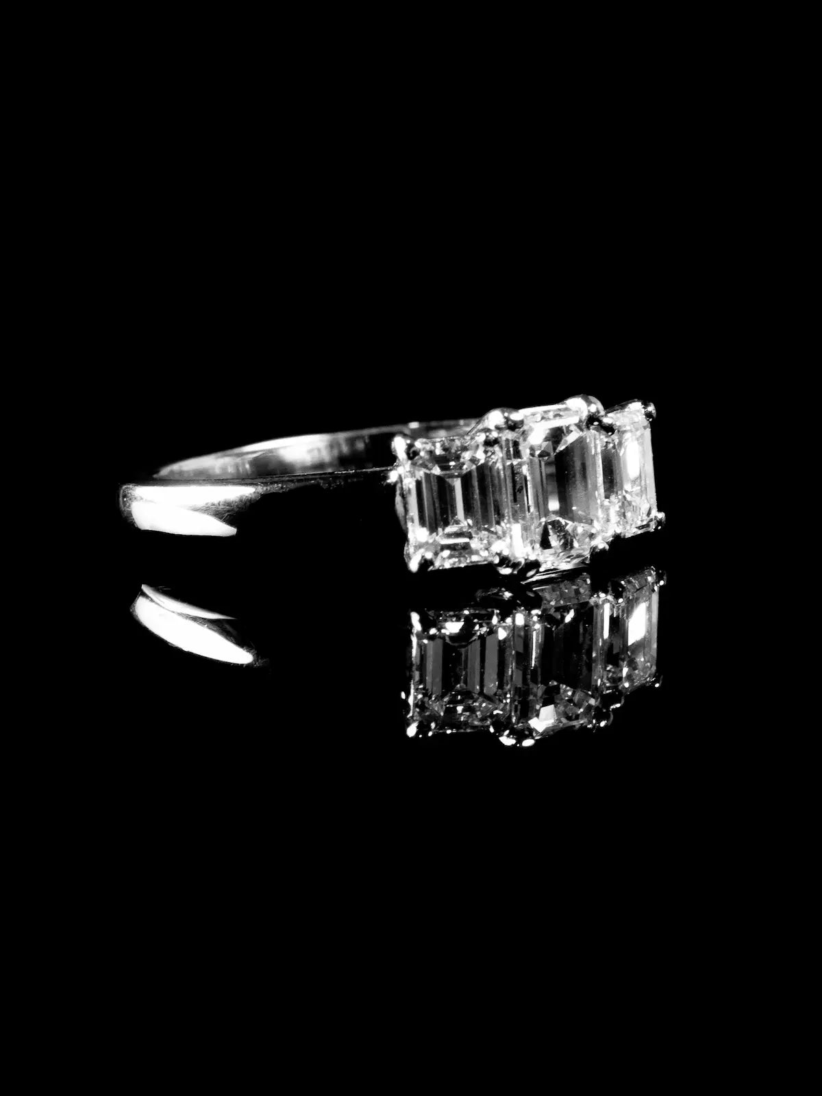 Platinum Three Stone 1.41ct Diamond Ring