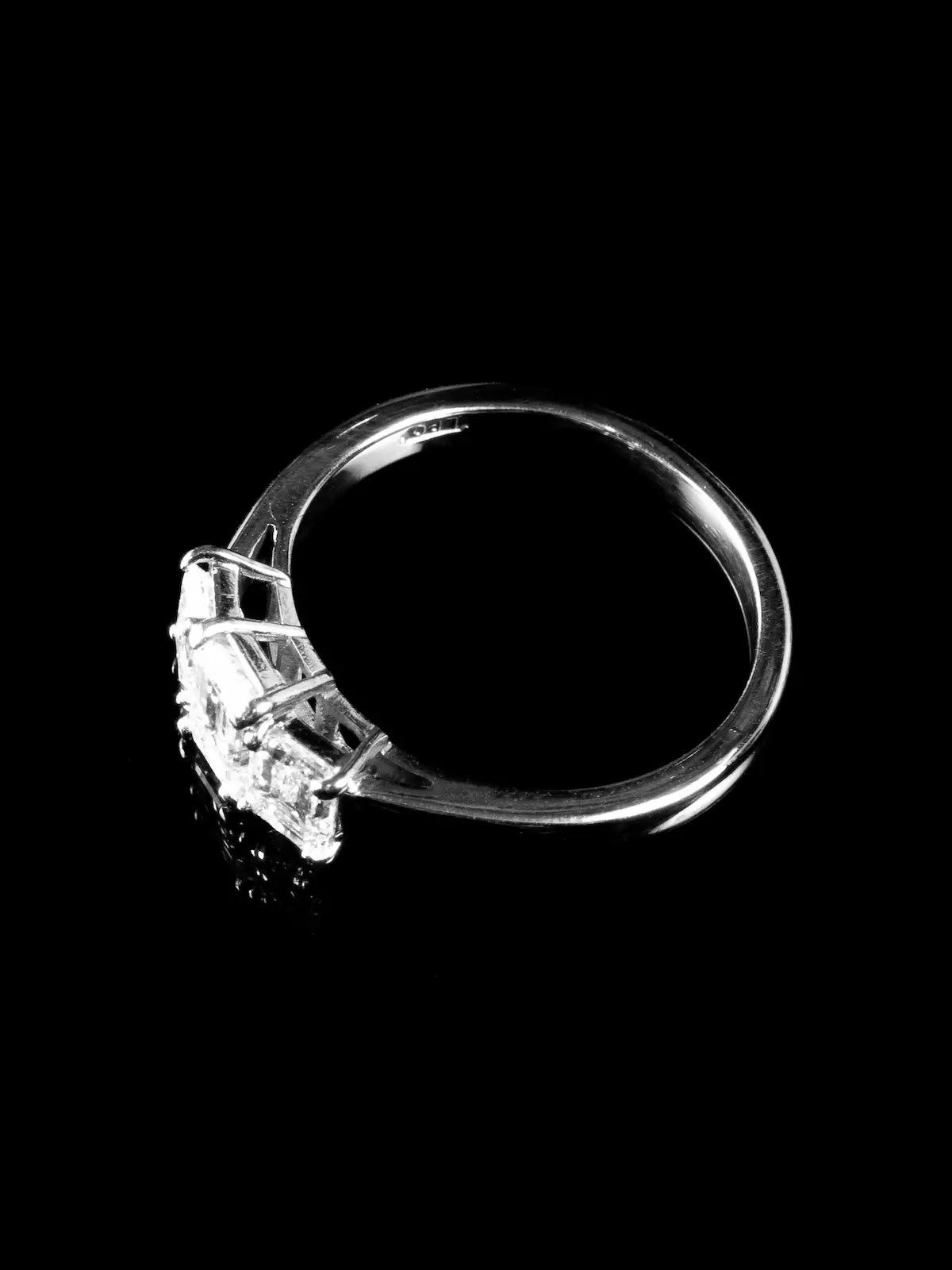 Platinum Three Stone 1.41ct Diamond Ring