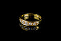 18ct Gold Five Stone 0.40ct Diamond Half Eternity Ring