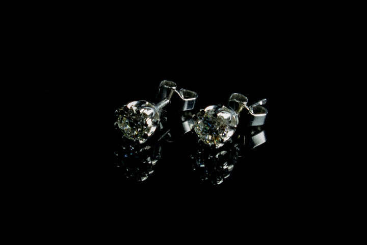Platinum 1.47ct Diamond Stud Earrings