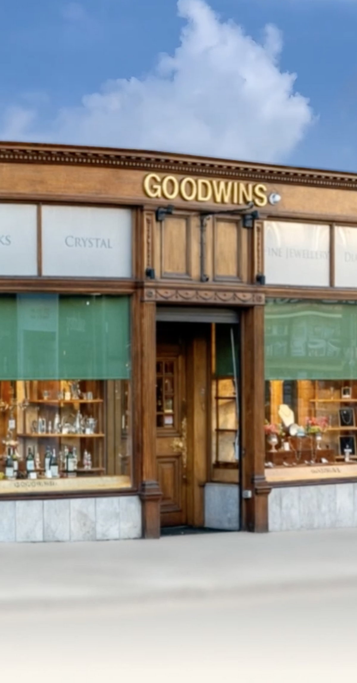 Goodwins shopfront on Queensferry Street