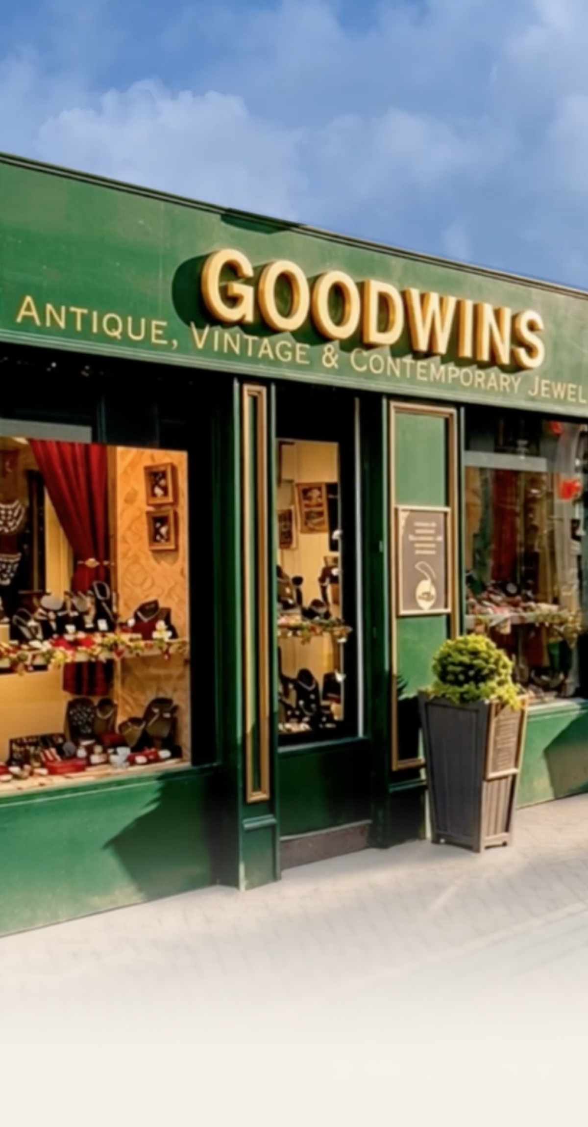 Goodwins shopfront on Rose Street