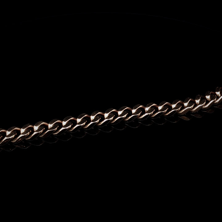 Vintage 9ct Gold Flat Curb Link Bracelet, 31.1 grams