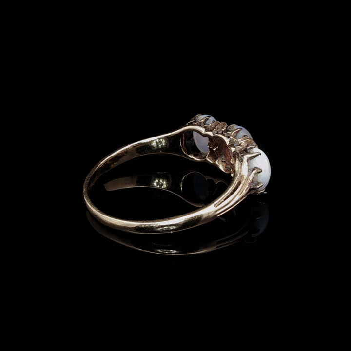 Antique Edwardian 18ct Gold Opal and Diamond Ring, Circa 1905