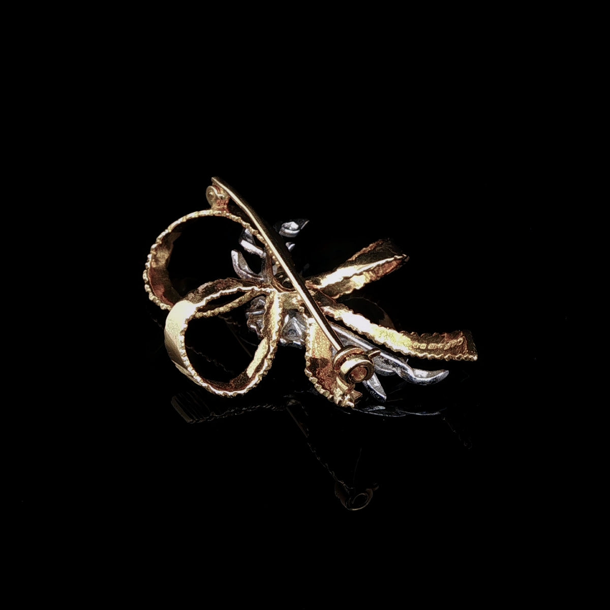 Vintage 18ct Gold Ruby and Diamond Spray Brooch by Cropp & Farr