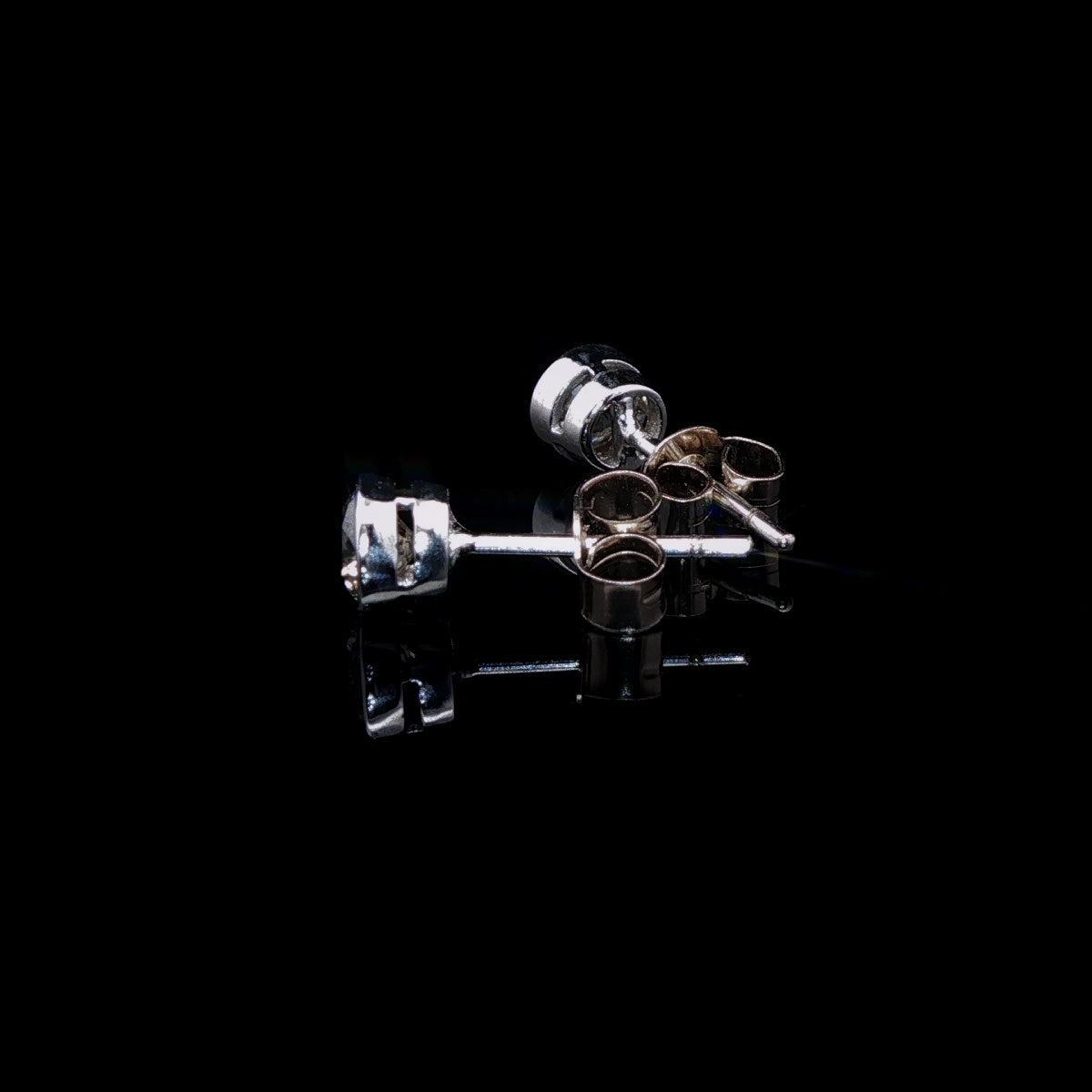 18ct White Gold Diamond Stud Earrings with Detachable Diamond Enhancers