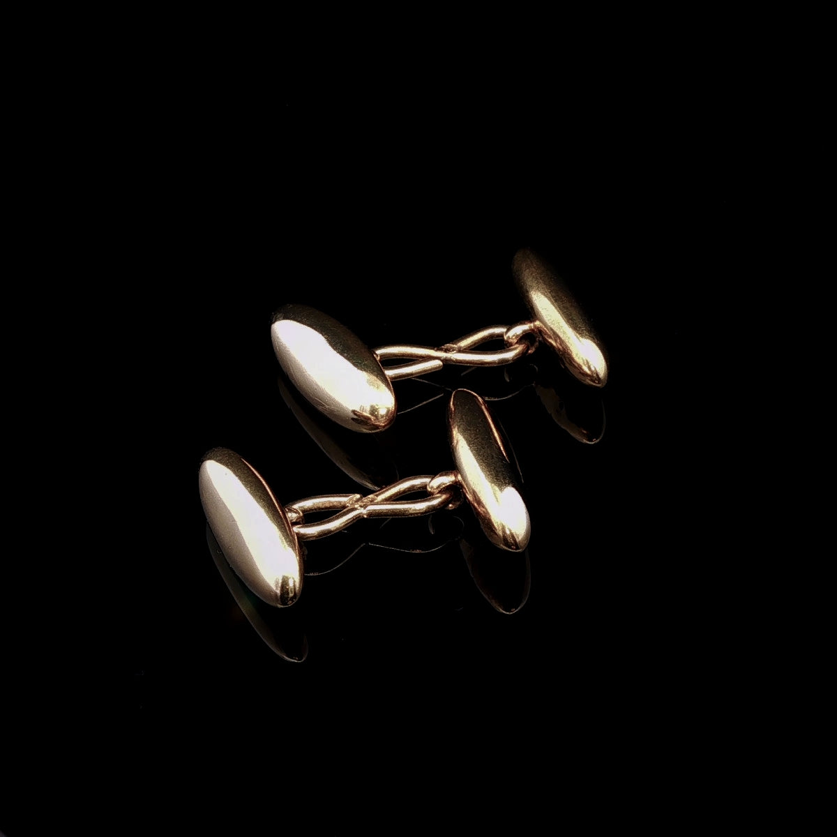 Vintage 18ct Yellow Gold Torpedo Cufflinks, 6.7grams