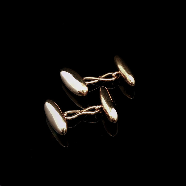 Vintage 18ct Yellow Gold Torpedo Cufflinks, 6.7grams
