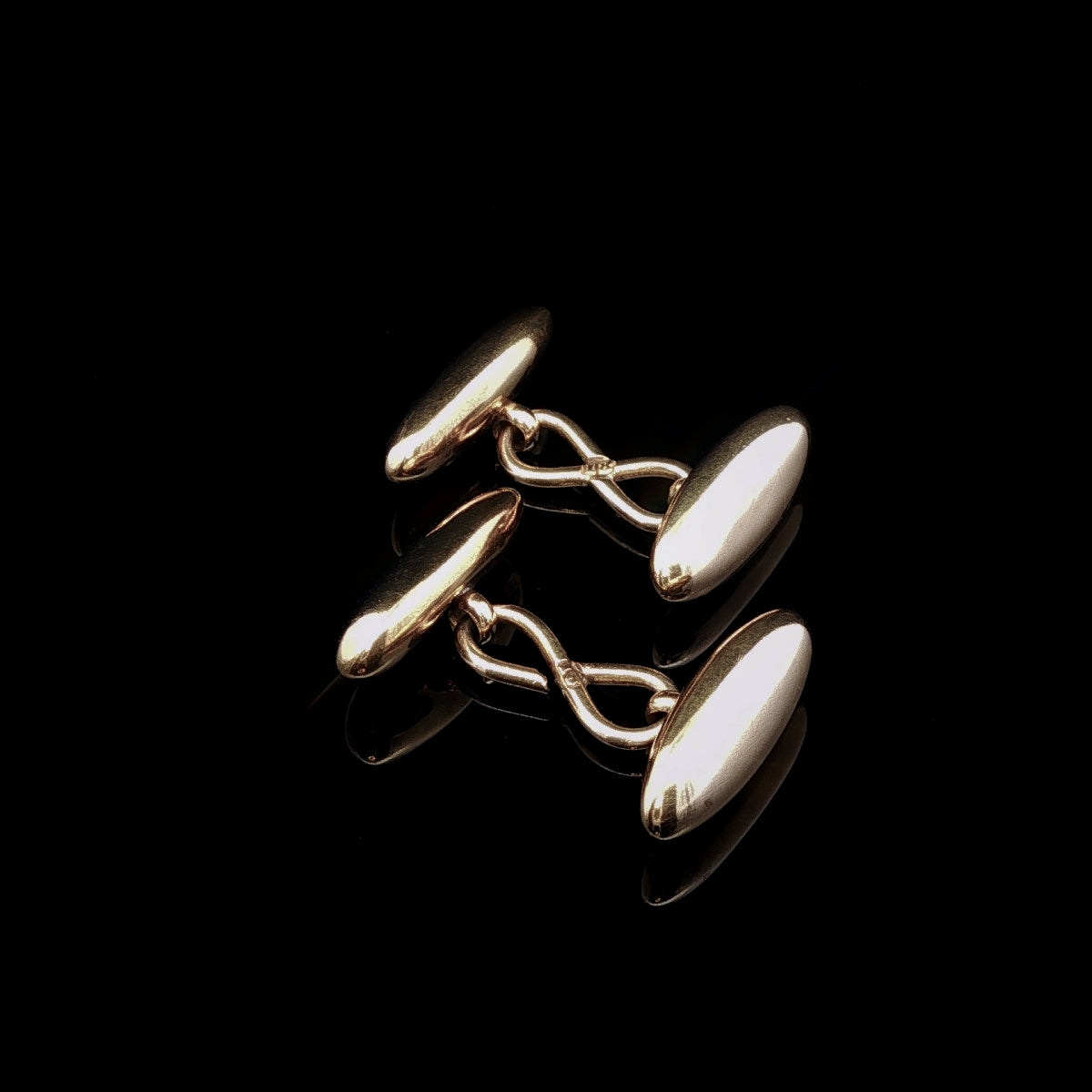Vintage 18ct Yellow Gold Torpedo Cufflinks, 6.7grams