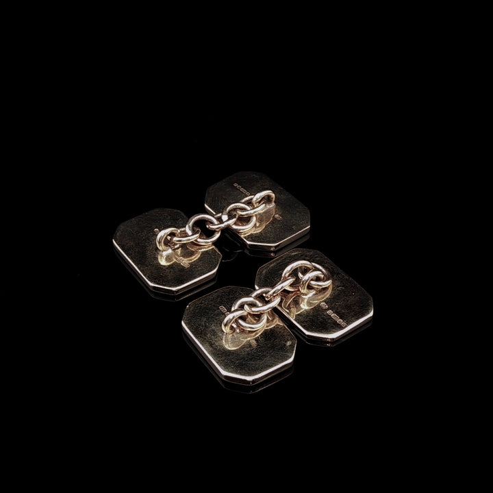9ct Yellow Gold Octagonal Cufflinks, 11.5g