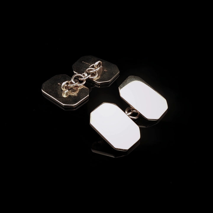 9ct Yellow Gold Octagonal Cufflinks, 11.5g