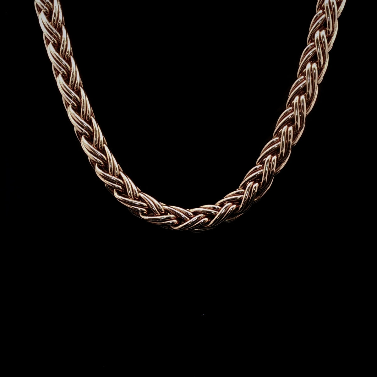 Vintage 18ct Yellow Gold Rope Chain Necklace, 90.9g