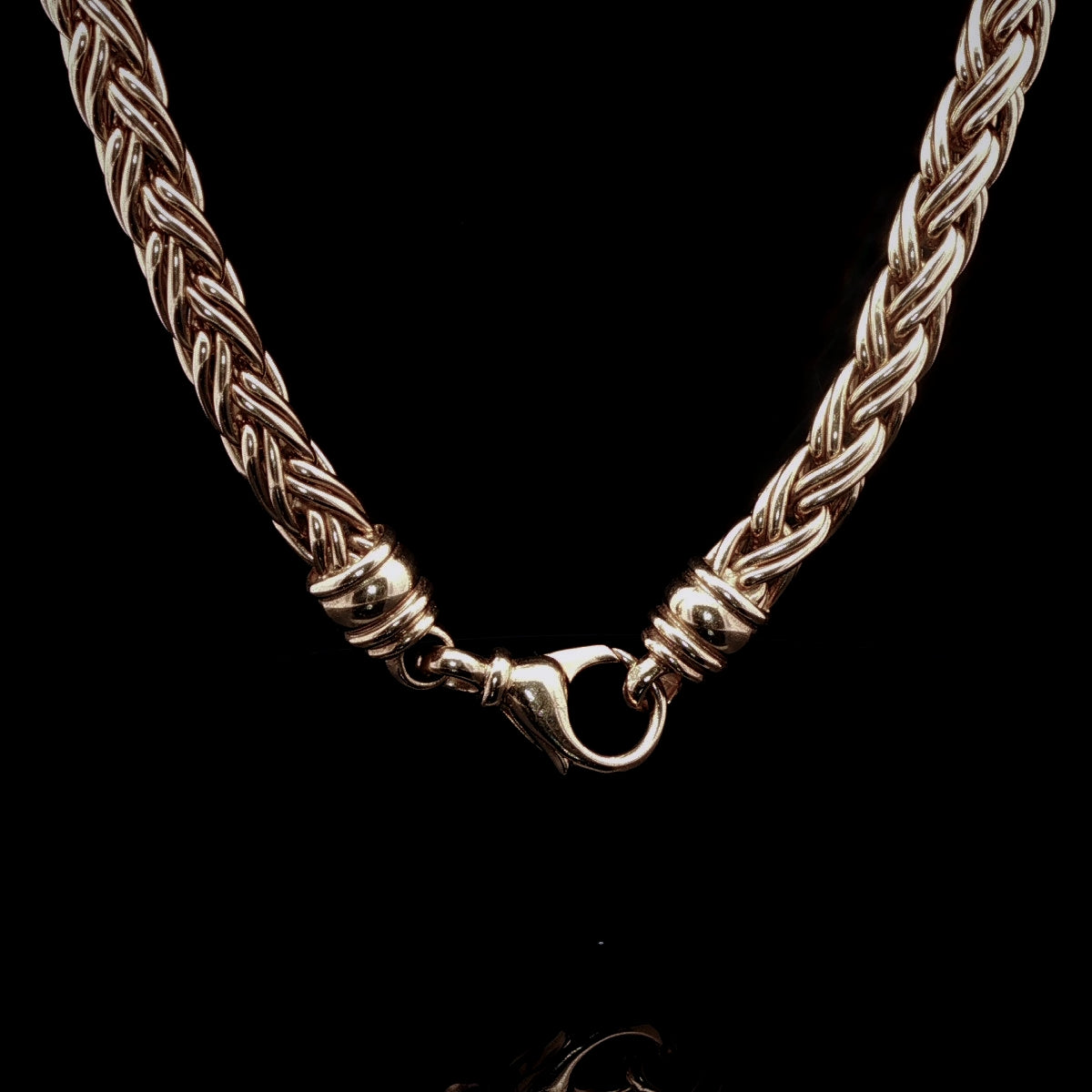 Vintage 18ct Yellow Gold Rope Chain Necklace, 90.9g