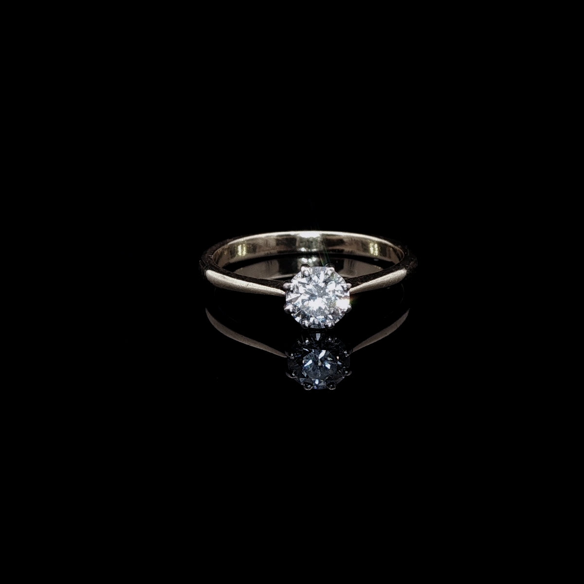 18ct Gold Single Stone 0.30ct Diamond Ring