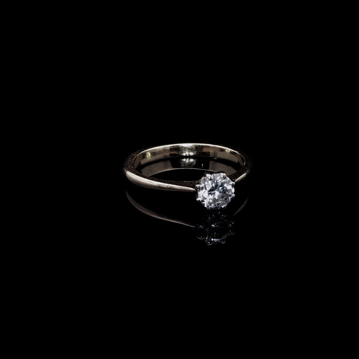 18ct Gold Single Stone 0.30ct Diamond Ring