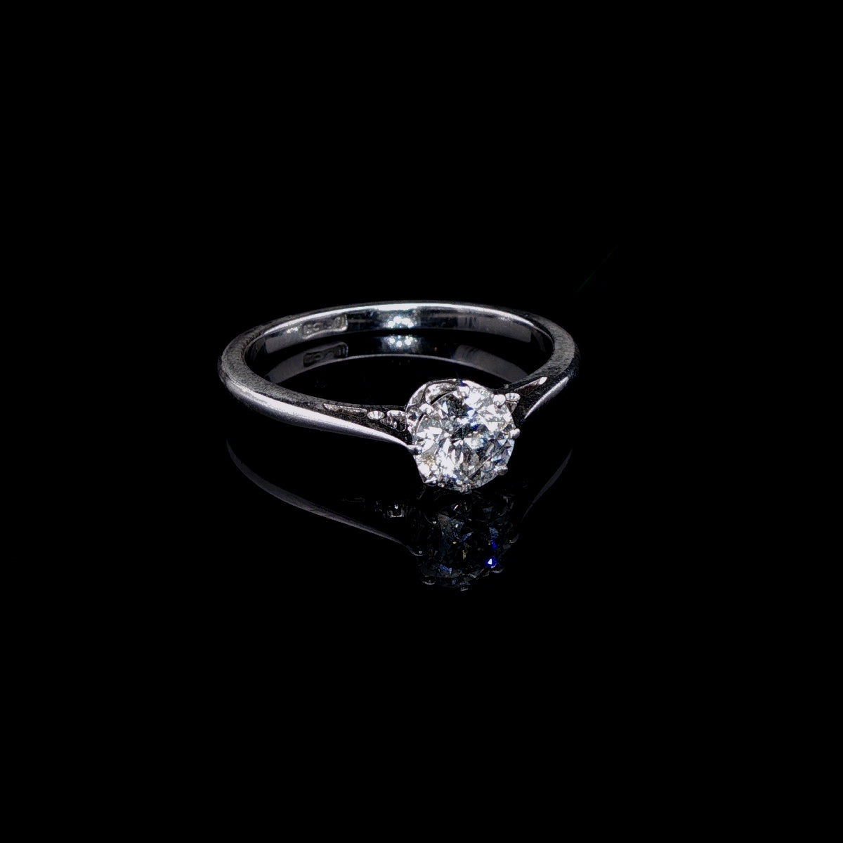 18ct White Gold  Diamond Solitaire Ring 0.60ct