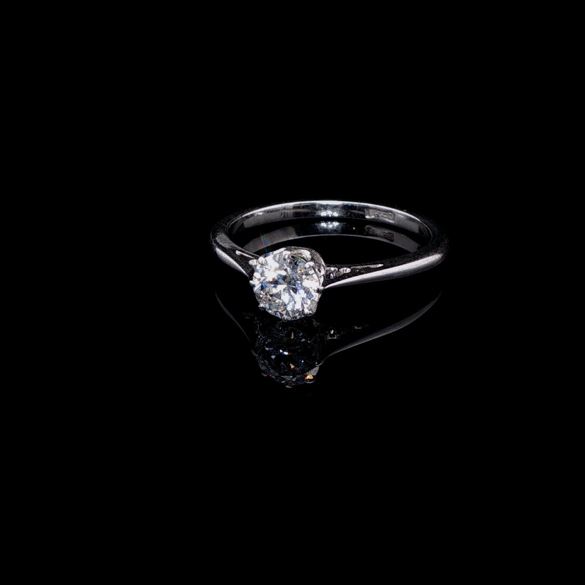 18ct White Gold  Diamond Solitaire Ring 0.60ct