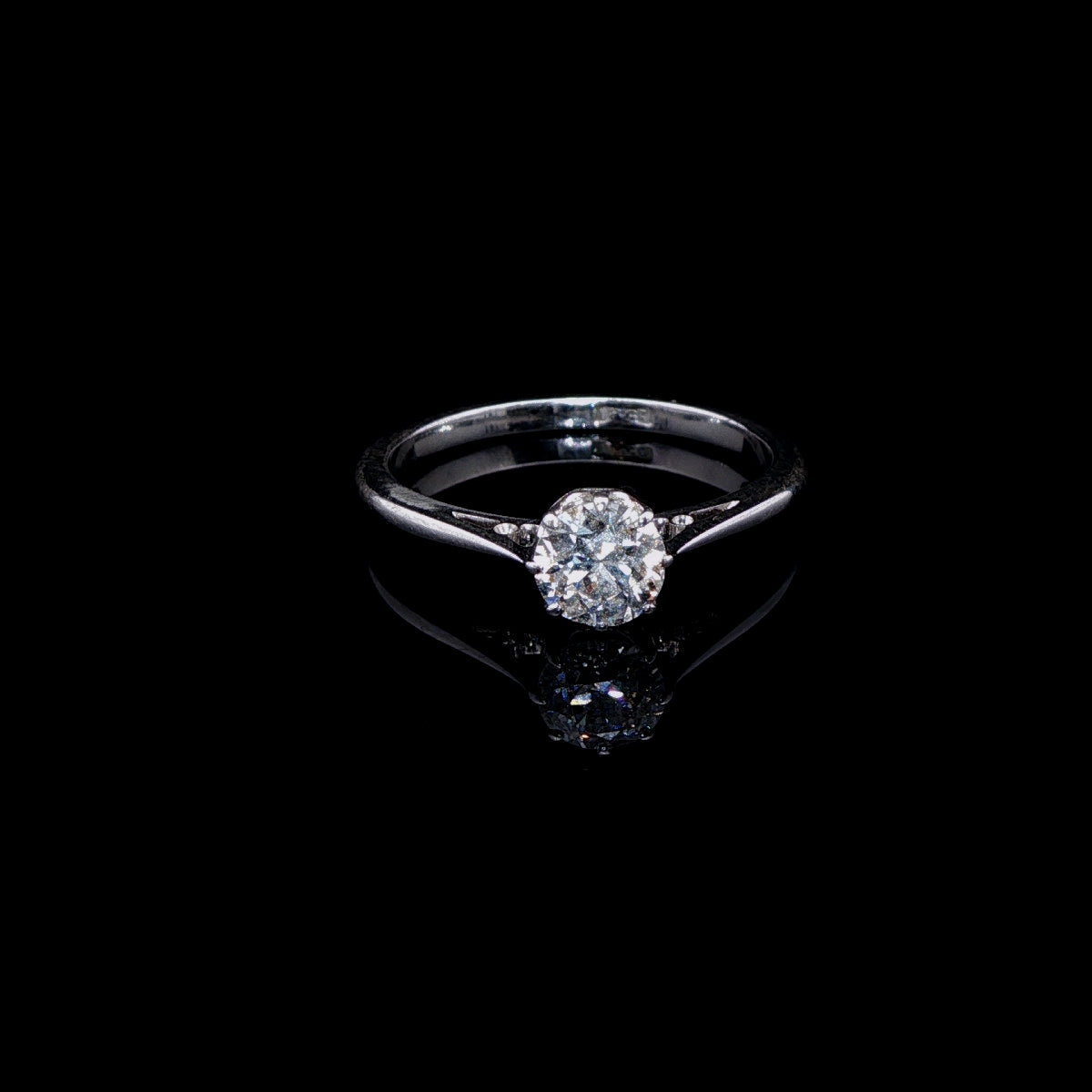 18ct White Gold  Diamond Solitaire Ring 0.60ct