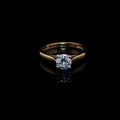 18ct Gold and Platinum Brilliant Cut Diamond Ring, 0.67ct