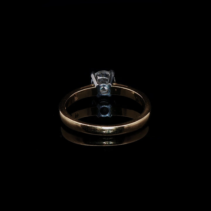 18ct Gold and Platinum Brilliant Cut Diamond Ring, 0.67ct