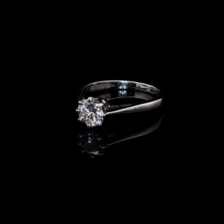 18ct White Gold Brilliant Cut Diamond Ring, 0.50ct