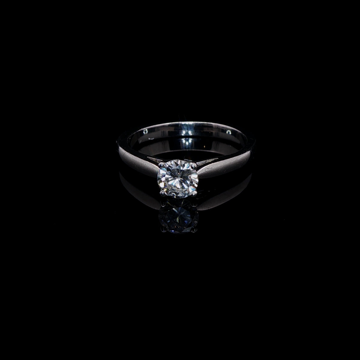 Platinum Diamond Solitaire Ring, 0.51ct