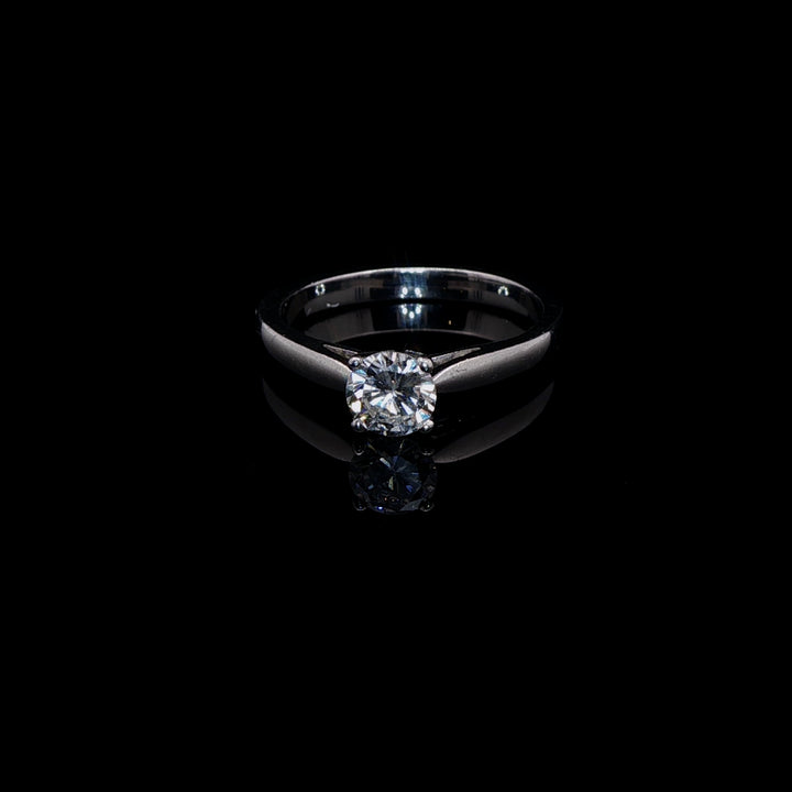 Platinum Diamond Solitaire Ring, 0.51ct