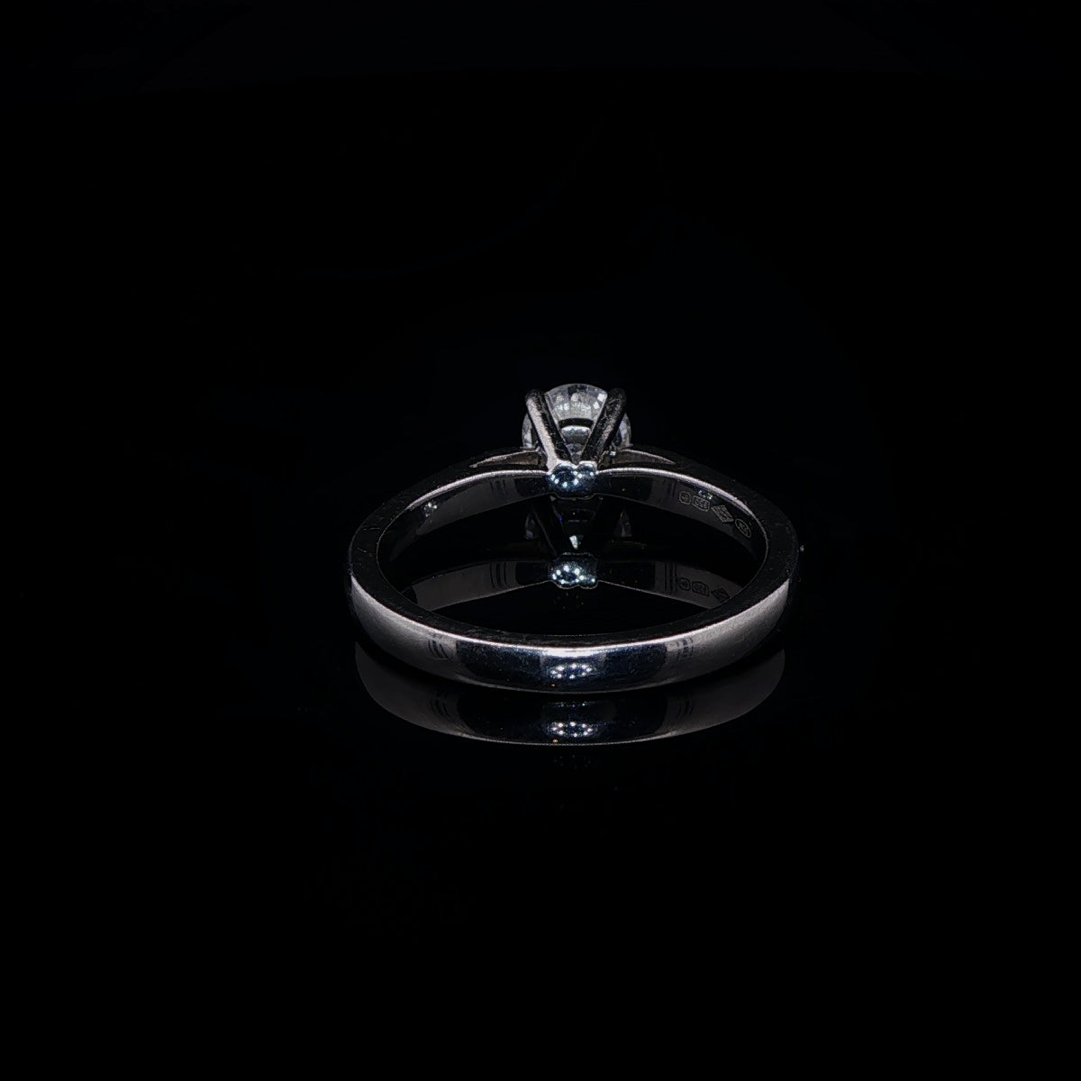 Platinum Diamond Solitaire Ring, 0.51ct
