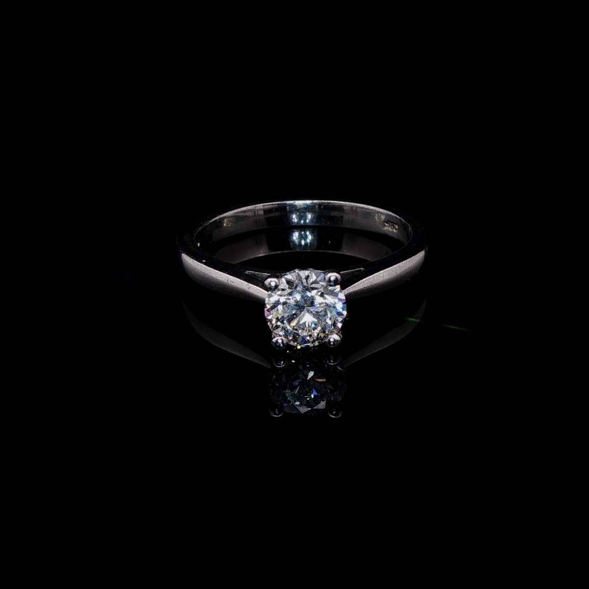 Platinum 0.72ct Diamond Solitaire Ring