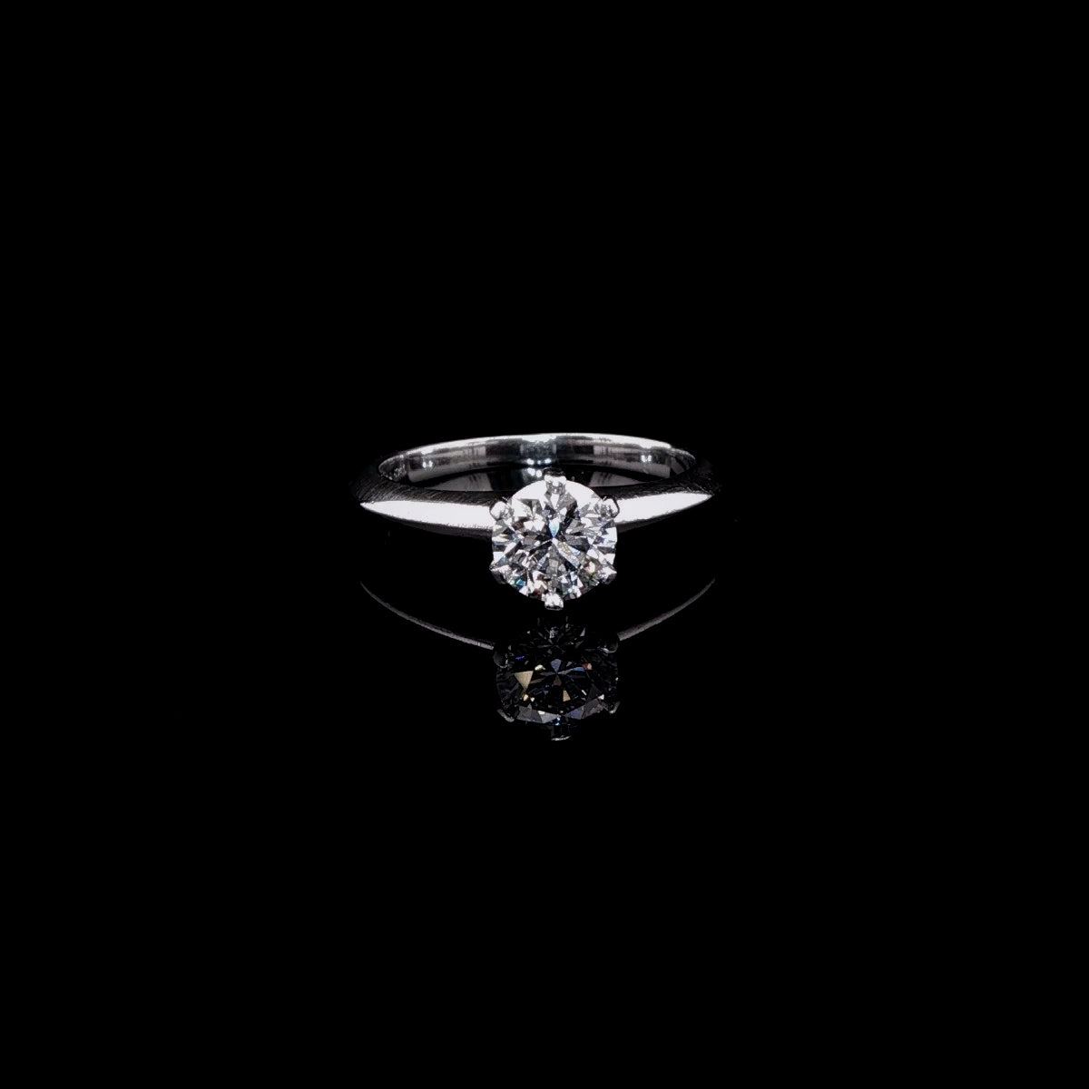 Tiffany & Co. Platinum Brilliant Cut Diamond Solitaire Ring, 0.78ct