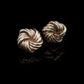 Vintage 18ct Yellow Gold Knot Clip Earrings, 16.2g