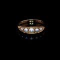Antique 18ct Gold and Five Pearl Ring, Circa 1880