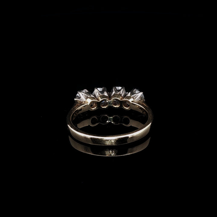18ct Gold Old Cut Four Stone Diamond Ring