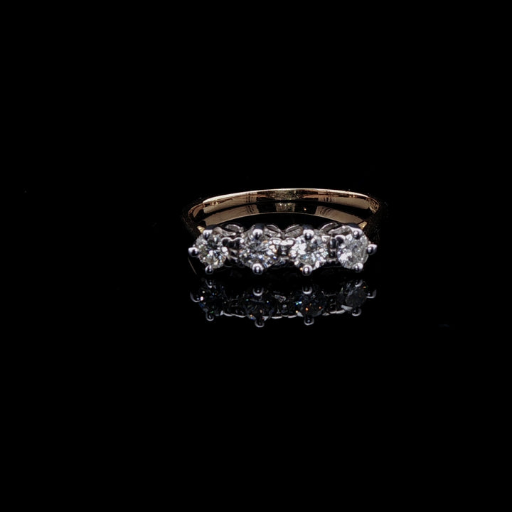 18ct Gold Four Stone Diamond Ring