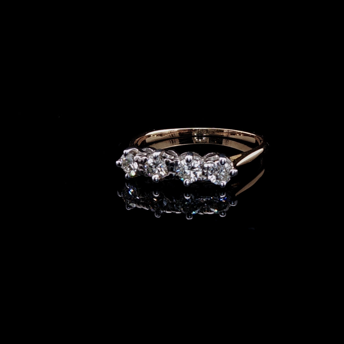 18ct Gold Four Stone Diamond Ring
