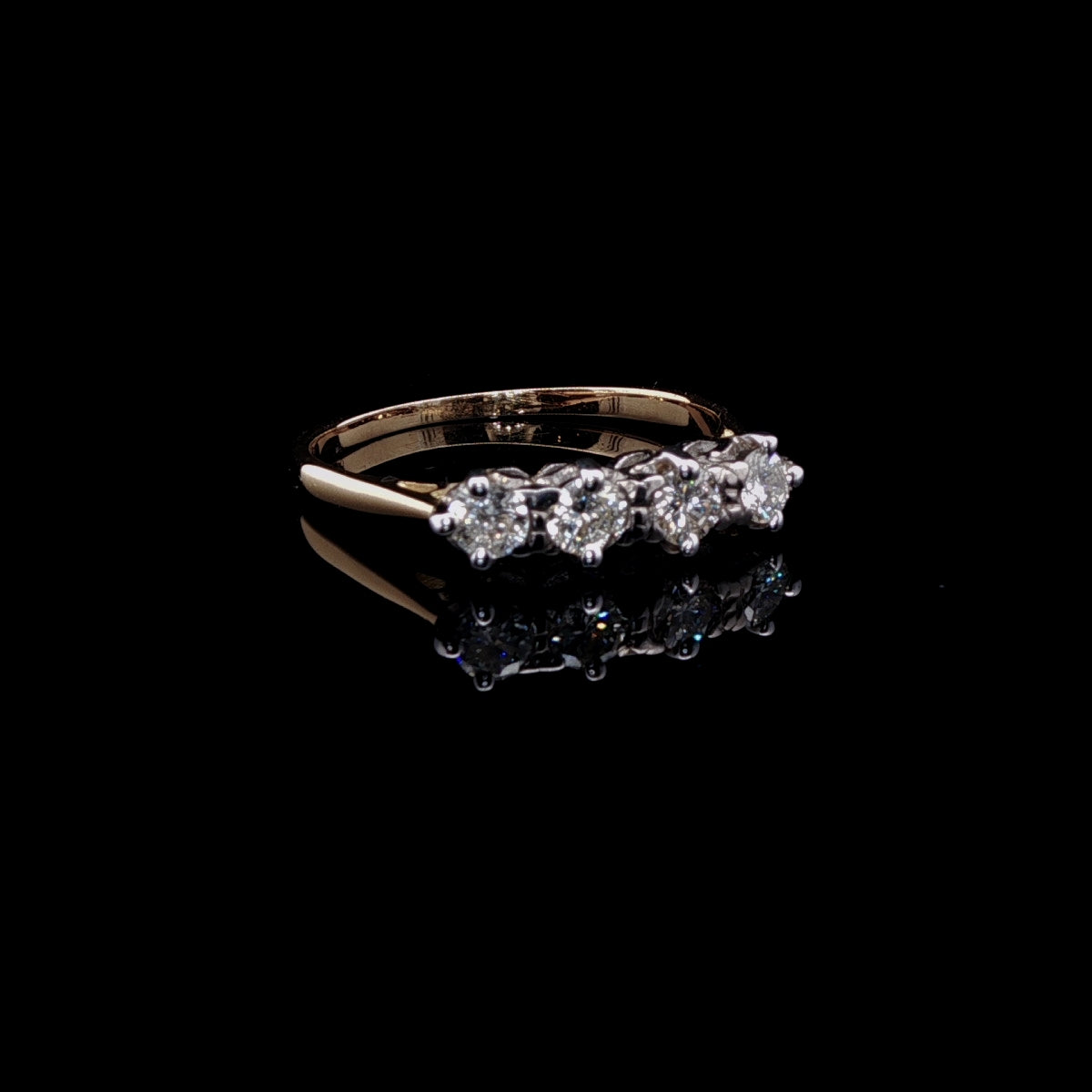 18ct Gold Four Stone Diamond Ring