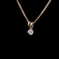 18ct Gold 0.20ct Brilliant Cut Diamond Pendant
