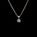 18ct Gold and Platinum Old Cut Diamond Pendant, 0.38ct