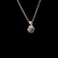 Vintage 18ct Gold Seven Diamond Daisy Cluster Pendant