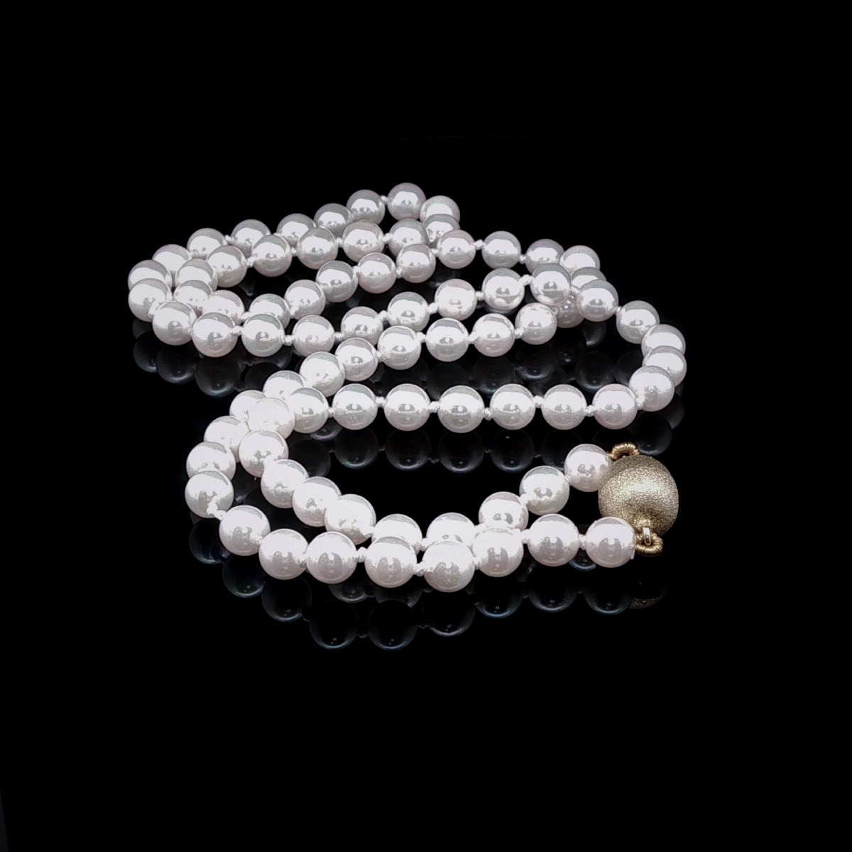Japanese Akoya Pearl Necklace with Magnetic Clasp,  5.5–6mm