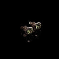 9ct Yellow Gold Round Peridot Stone Stud Earrings