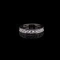 18ct White Gold Nine Brilliant Cut Diamond Channel Set Half Eternity Ring, 0.55ct