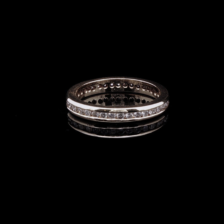 18ct Yellow Gold Full Eternity Ring with Channel Set Brilliant Cut Diamonds