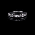 18ct White Gold Half Eternity Ring with Eleven Claw Set Brilliant Cut Diamonds