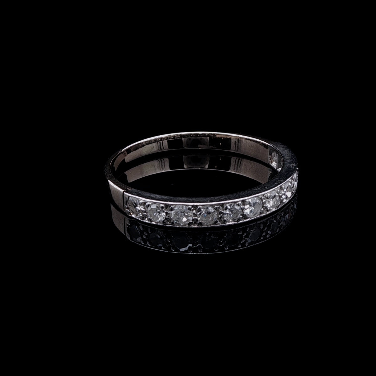 18ct Gold Half Eternity Ring with Twelve Brilliant Cut Diamonds