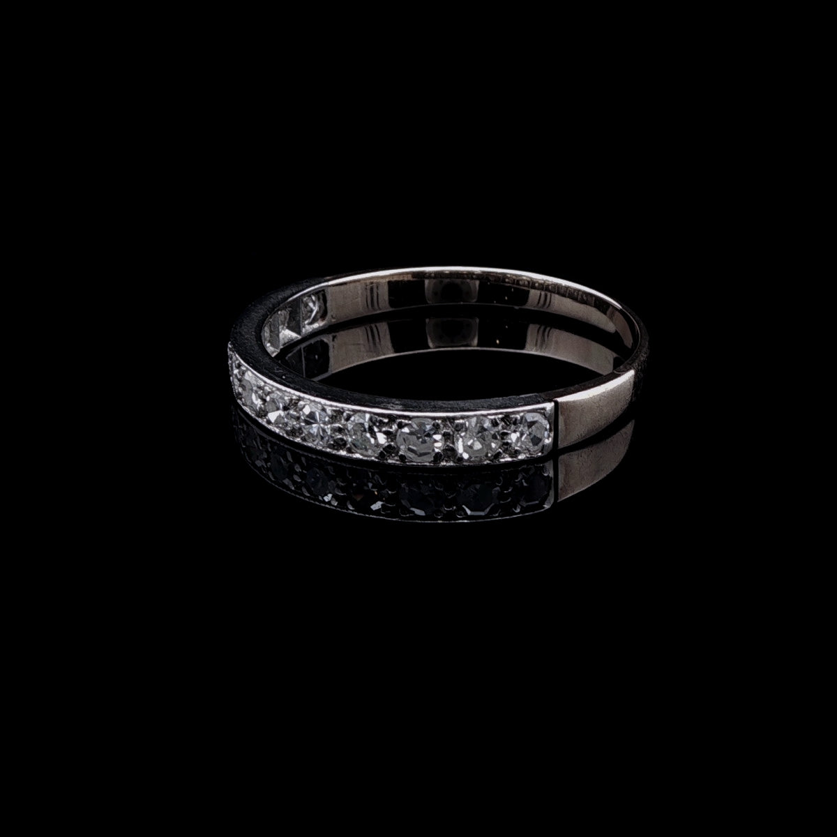 18ct Gold Half Eternity Ring with Twelve Brilliant Cut Diamonds